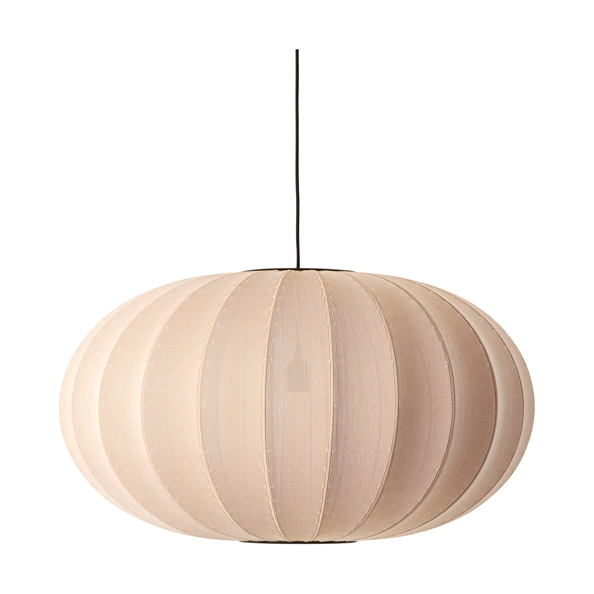 Lámpara colgante Knit-Wit 76 Oval, Sand stone Made By Hand