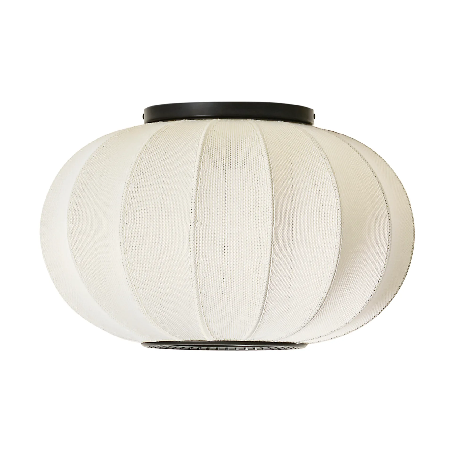 Lámpara de pared y techo Knit-Wit 45 Oval, Pearl white Made By Hand
