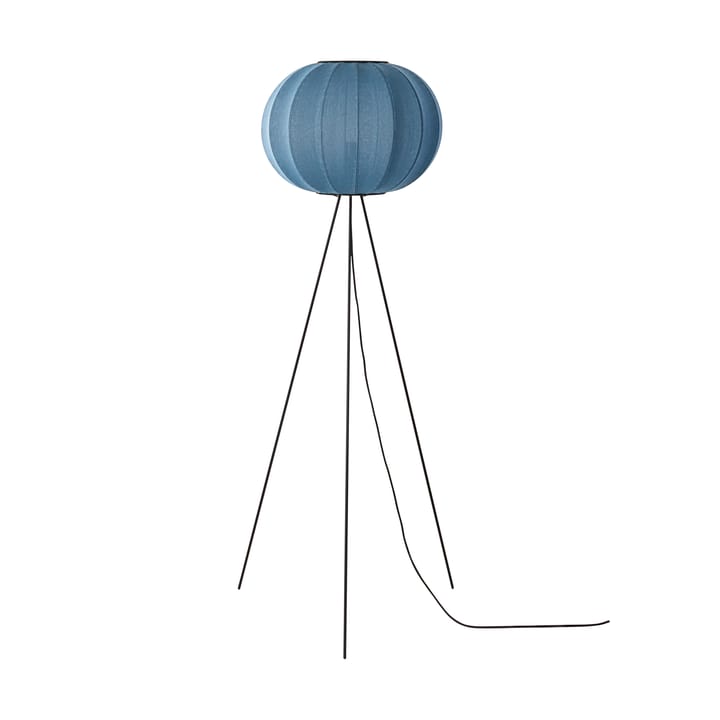 Lámpara de pie Knit-Wit 45 Round High - Blue stone - Made By Hand