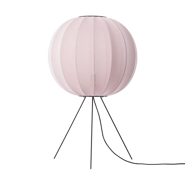 Lámpara de pie Knit-Wit 60 Round Medium - Light pink - Made By Hand