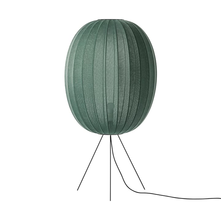 Lámpara de pie Knit-Wit 65 High Oval Medium - Tweed green - Made By Hand