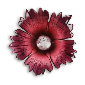Bol de vidrio rosa Fleur rojizo - pequeño Ø19 cm - Målerås Glasbruk