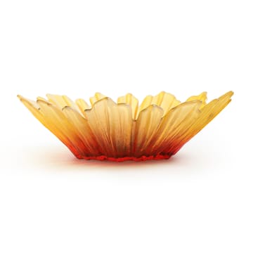 Bol de vidrio Solros amarillo - pequeño Ø17 cm - Målerås Glasbruk