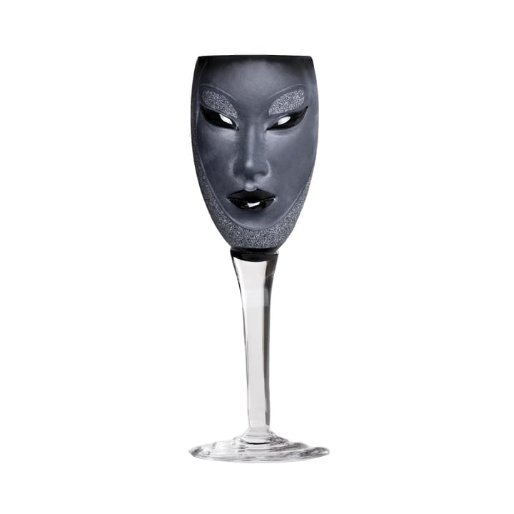 Copa de vino Electra - negro - Målerås Glasbruk