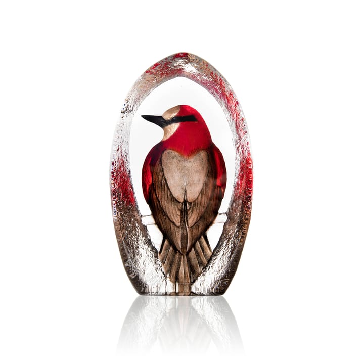 Escultura de vidrio Wildlife Colorina 17,5 cm - rojo - Målerås Glasbruk