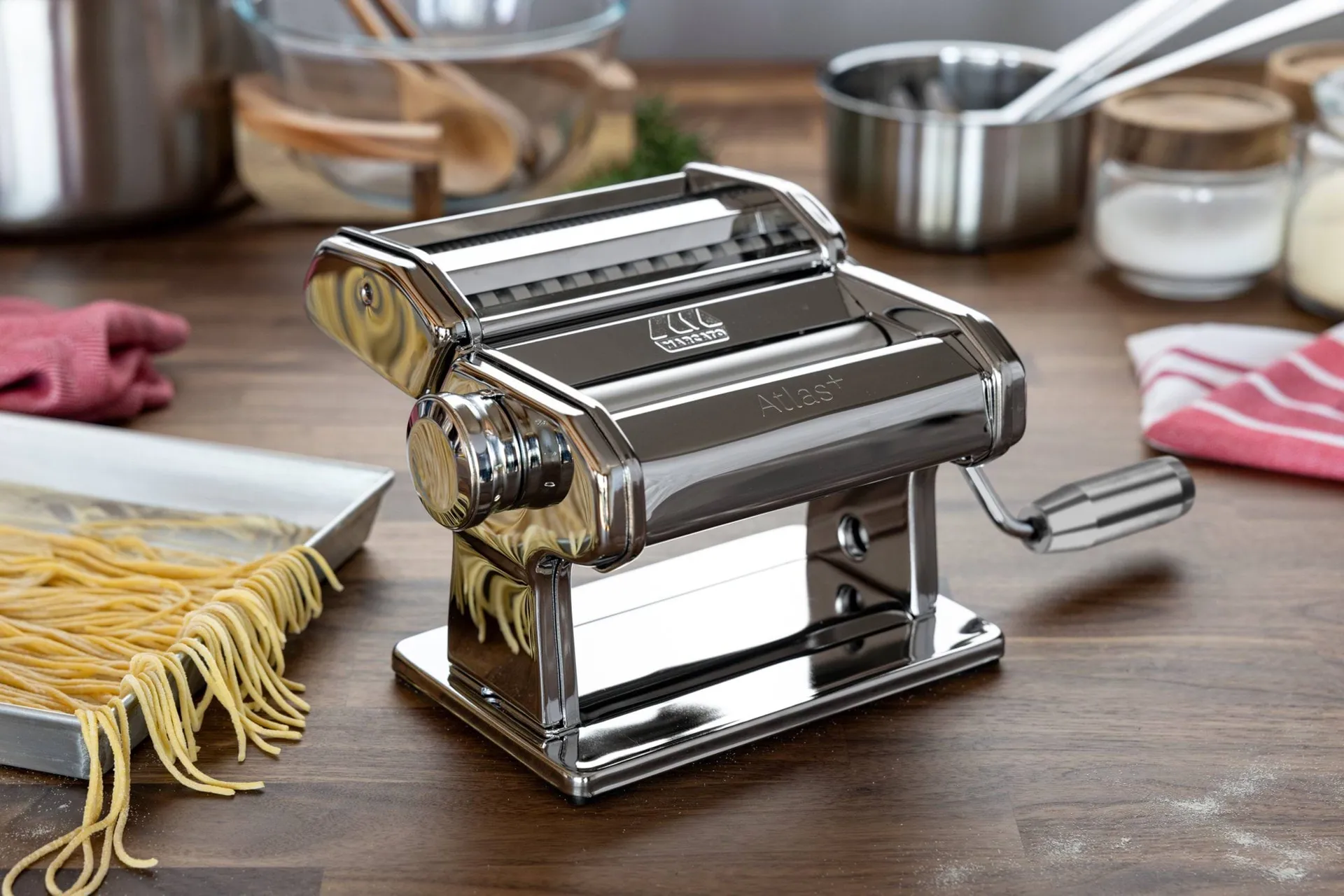 Marcato Atlas 150+ máquina de pasta, Acero Marcato