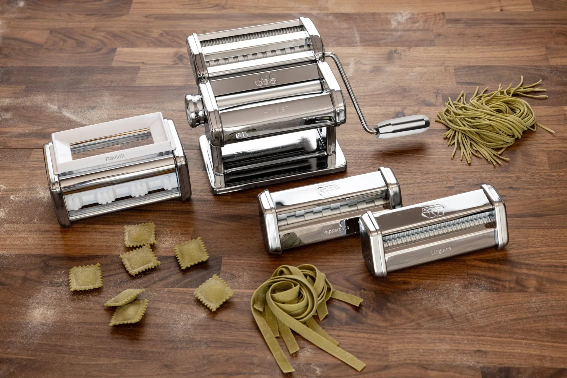 Marcato multipast giftset + máquina de pasta, Acero Marcato