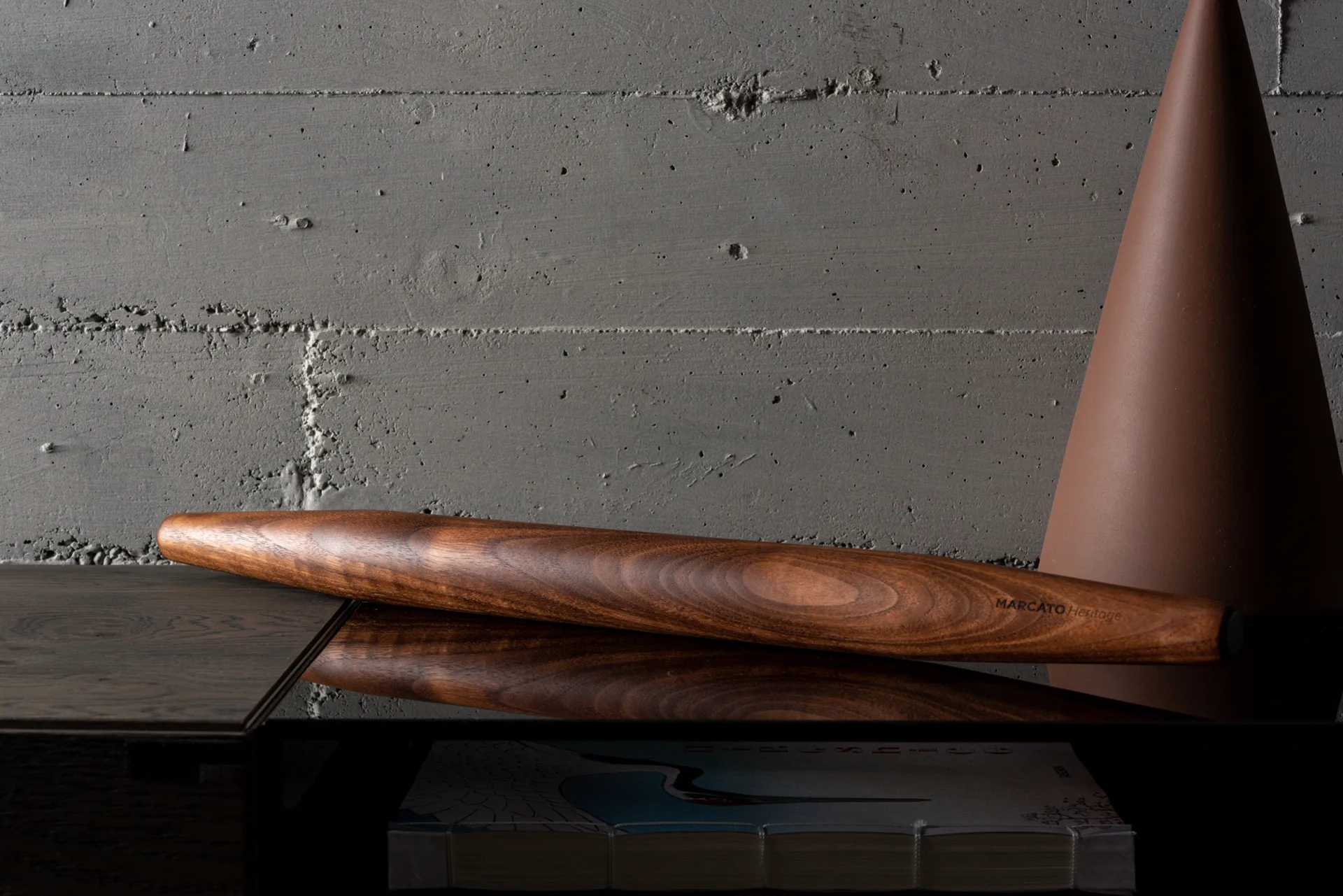 Paquete de pasta Marcato Il mattarello 55 cm, Marrón Marcato