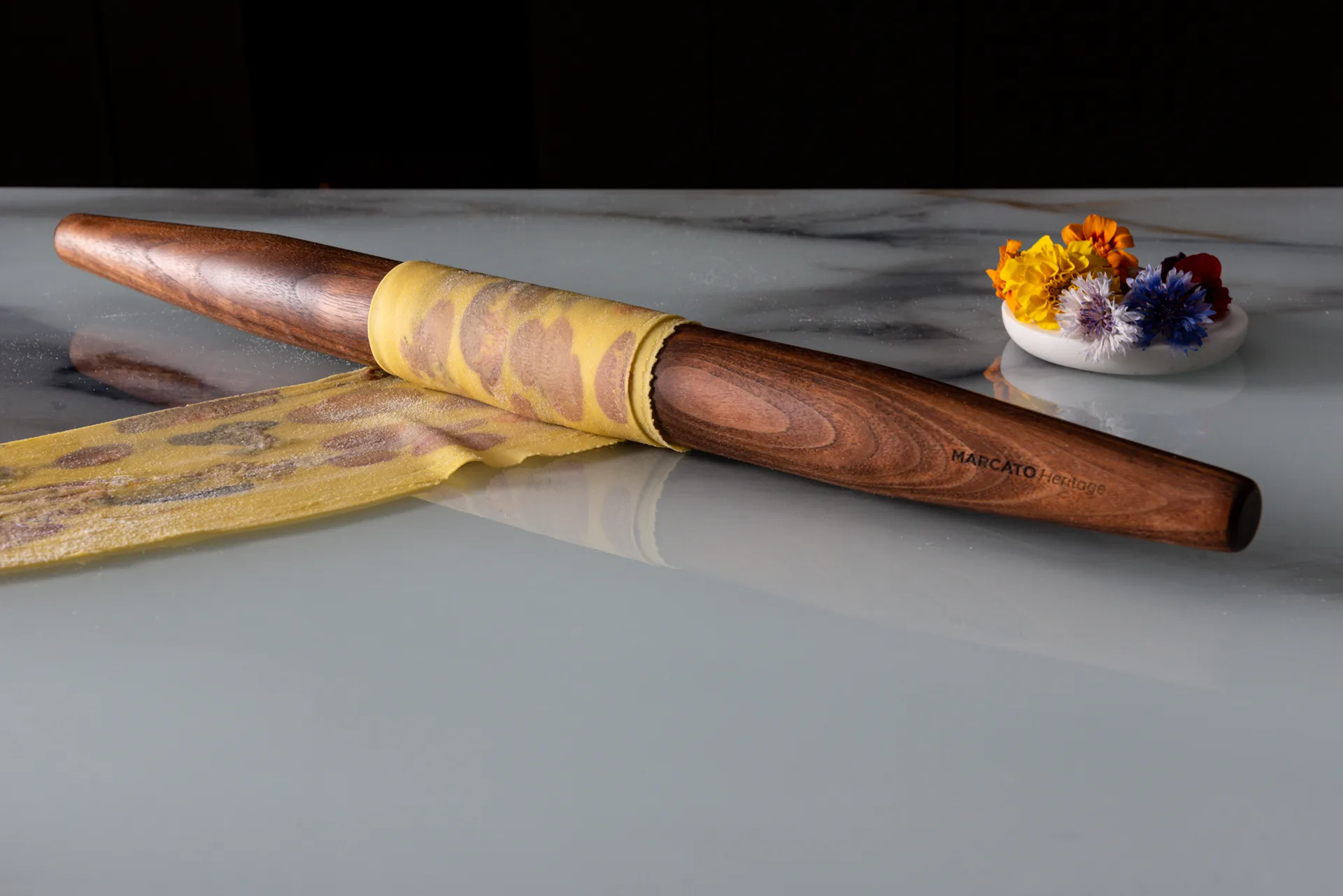 Paquete de pasta Marcato Il mattarello 55 cm, Marrón Marcato