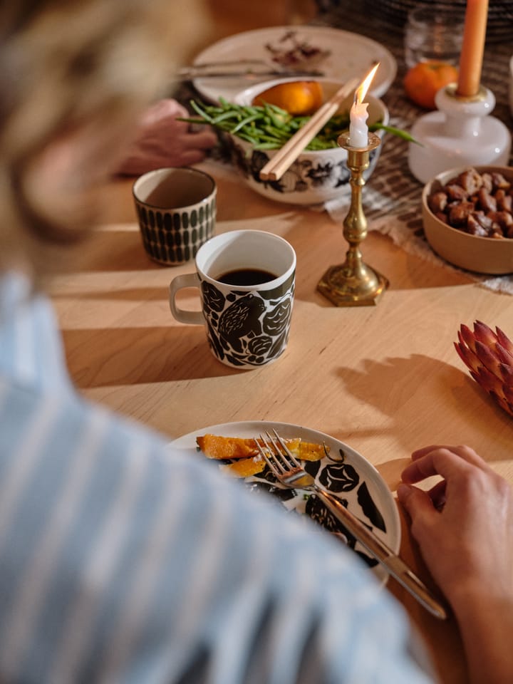2 Tazas de café sin asa Alku 20 cl, marrón-verde Marimekko