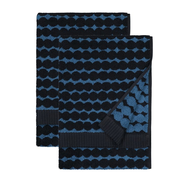 2 Toallas de manos Pieni Räsymatto 50x70 cm - Petrol-black - Marimekko