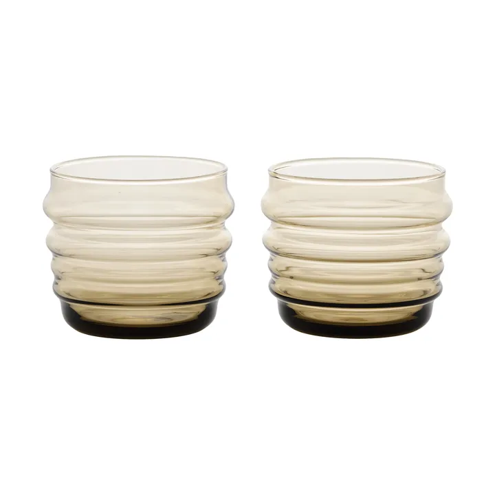 2 Vasos Sukat Makkaralla - Brown, 20 cl - Marimekko