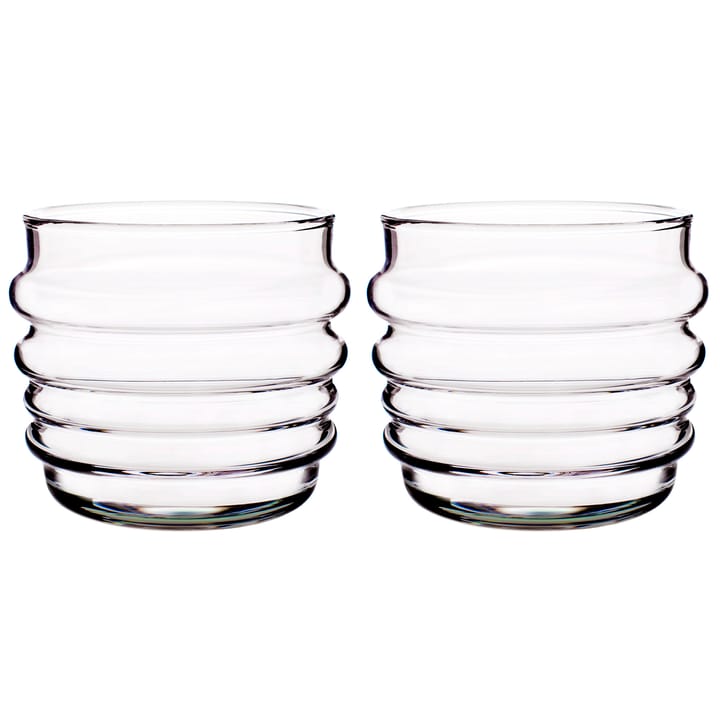 2 Vasos Sukat Makkaralla - transparente, set de 2 - Marimekko