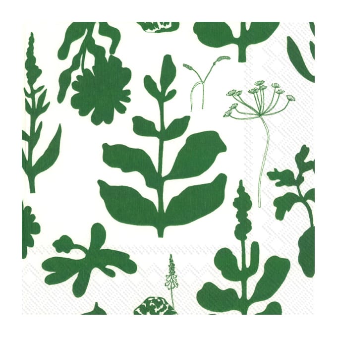 20 Servilletas Elokuun Varjot 33x33 cm - verde - Marimekko