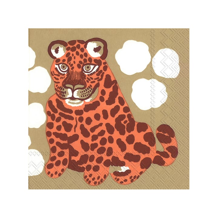 20 Servilletas Kaksoset, Brown Marimekko