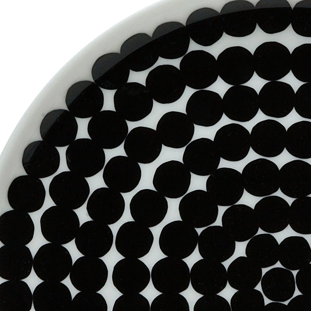 6 Platos Räsymateo Ø20 cm negro-blanco,  Marimekko