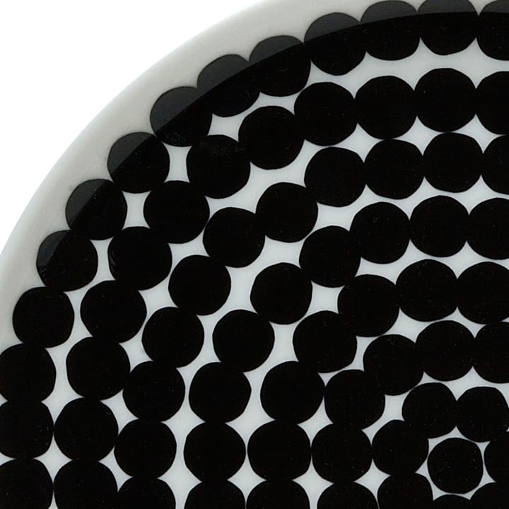 6 Platos Räsymateo Ø20 cm negro-blanco Marimekko