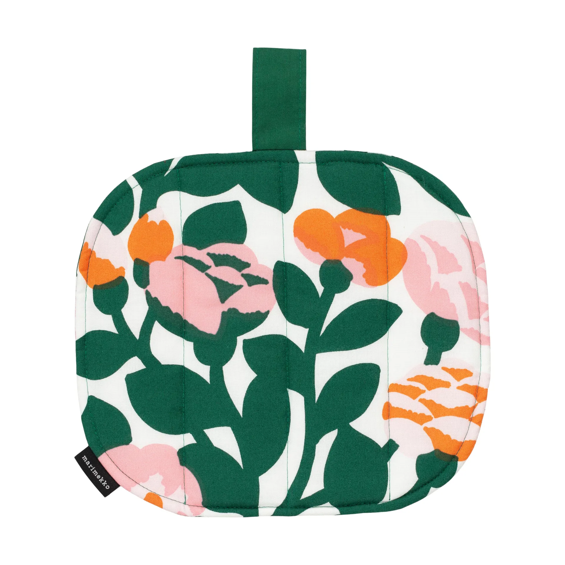 Agarradera green Pieni green 22x25 cm, Verde-naranja Marimekko