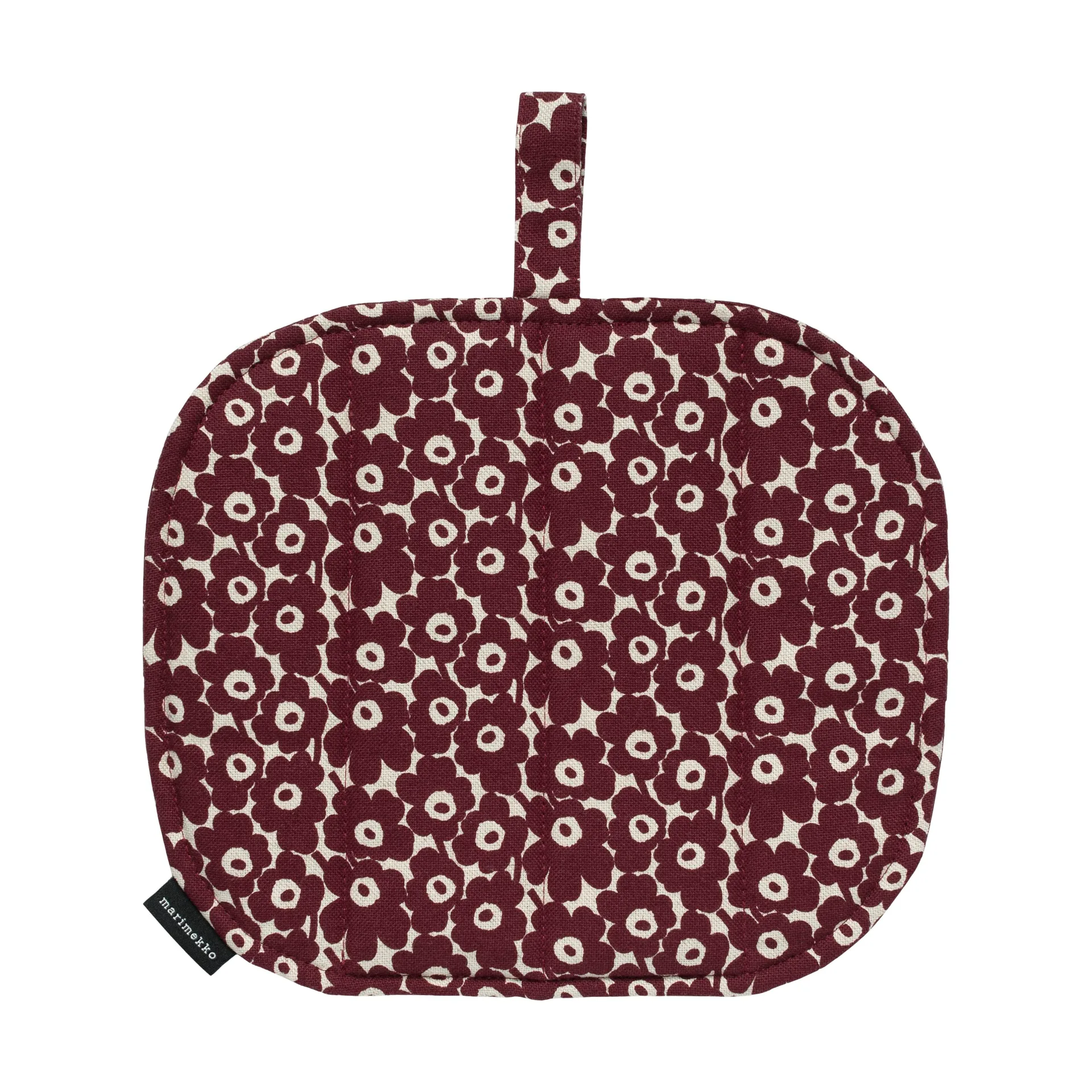 Agarradera Pikkuinen Unikko 21,5x21,5 cm, Linen-burgundy Marimekko