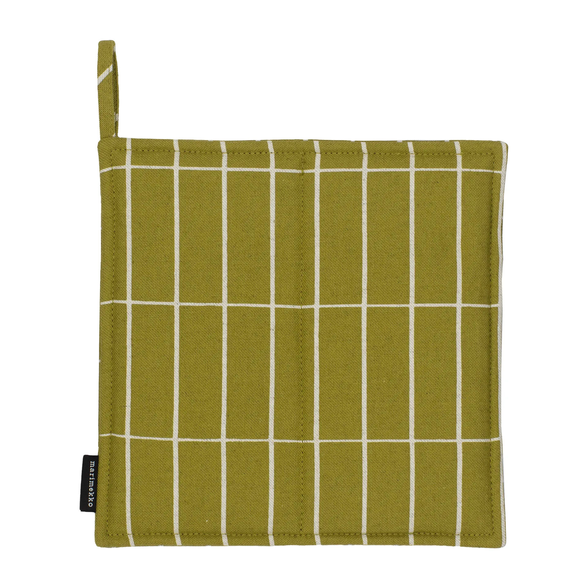 Agarrador Pieni Tiiliskivi, olive-linen Marimekko