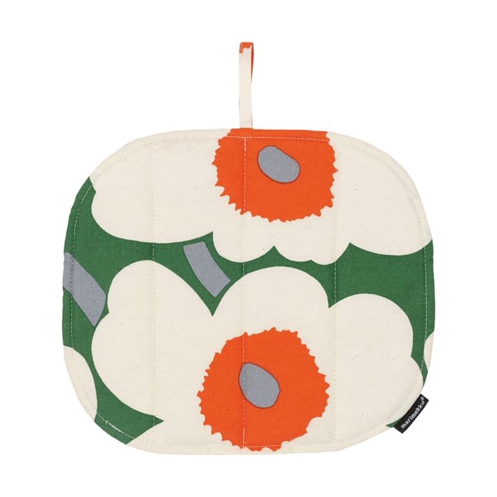 Agarrador Pieni Unikko 21,5x21,5 cm - Green-cotton-orange - Marimekko