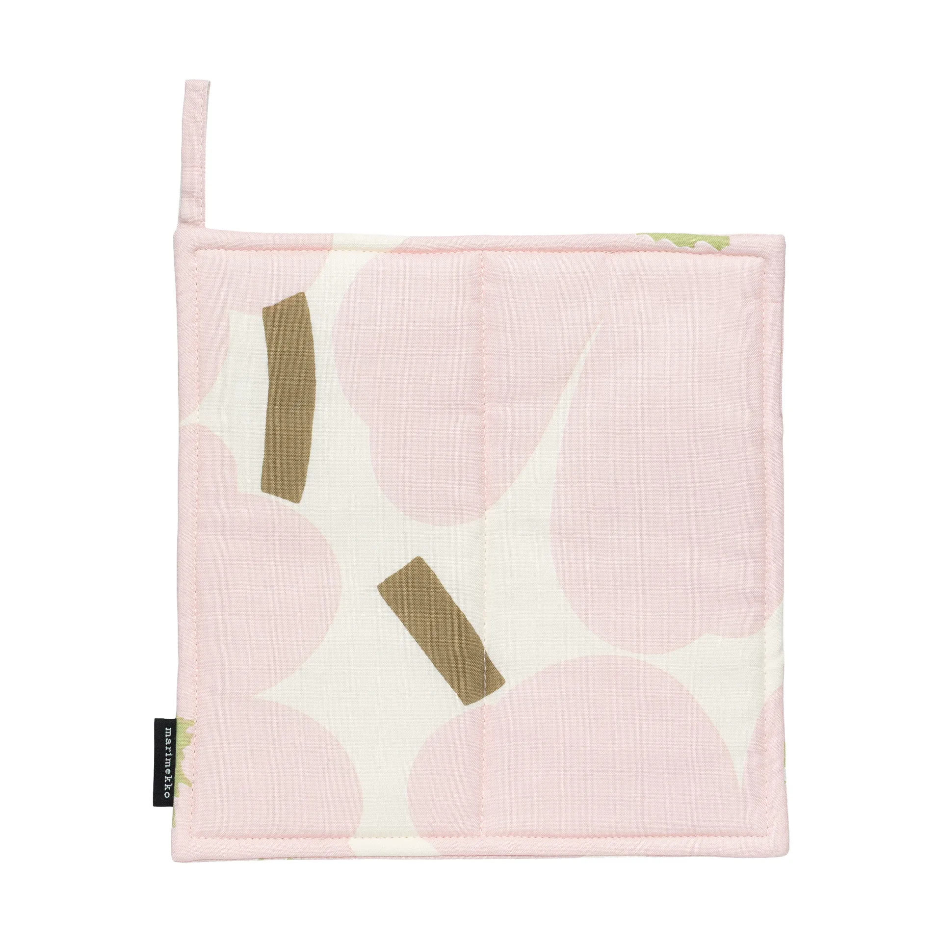 Agarrador Pieni Unikko 21,5x21,5 cm, Off white-rosa-pear-arena Marimekko