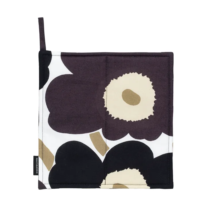 Agarrador Pieni Unikko 21,5x21,5 cm - White-gris oscuro-beige - Marimekko