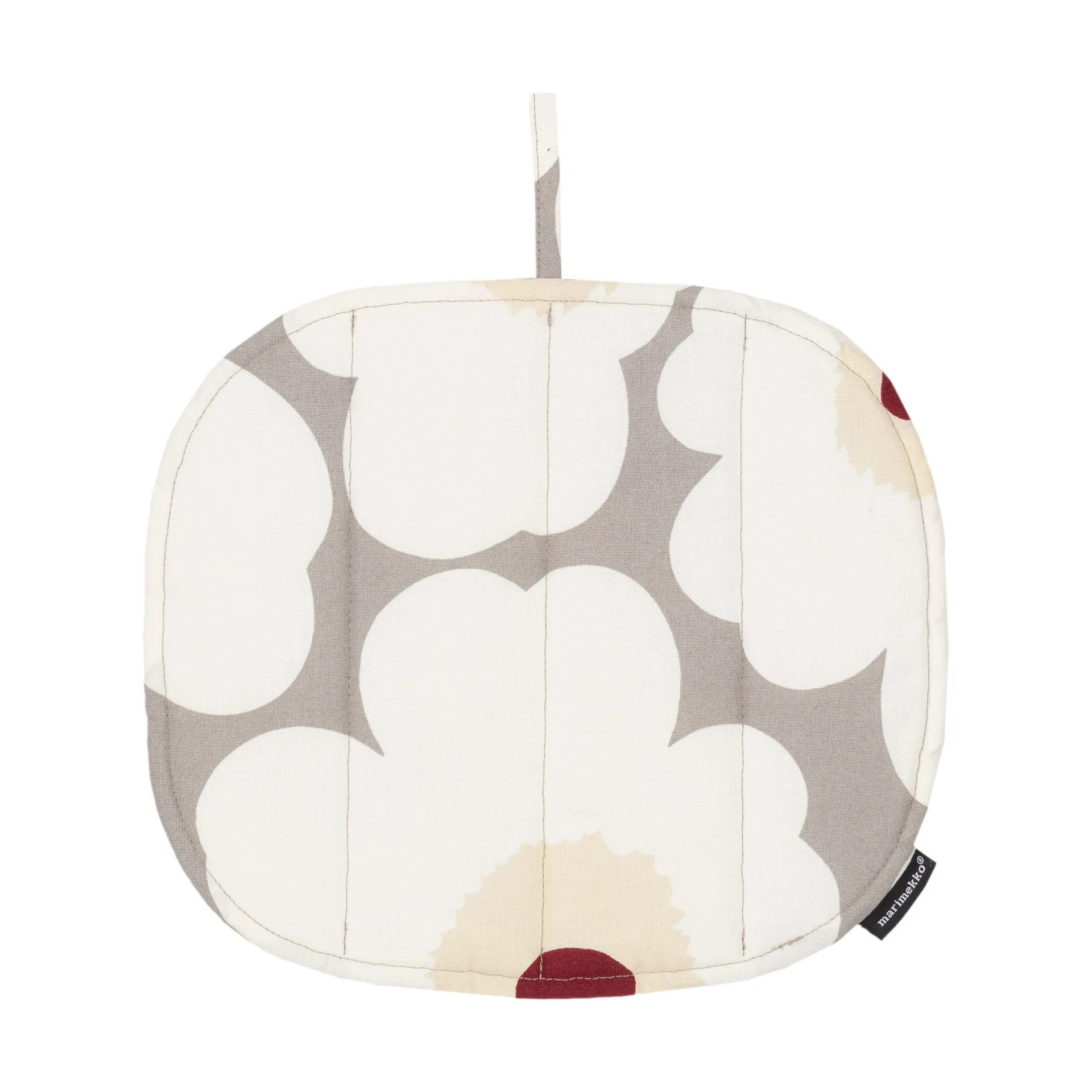 Agarrador Pieni Unikko 22x25 cm, L. grey-white-d. red-yellow Marimekko