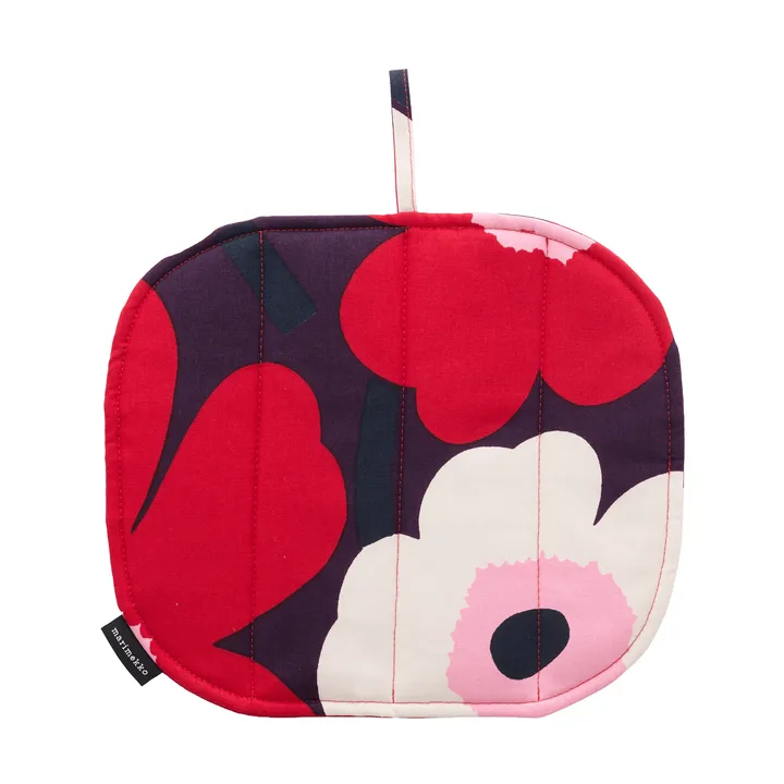 Agarrador Pieni Unikko 22x25 cm - Plum-cranberry-off white-rose - Marimekko