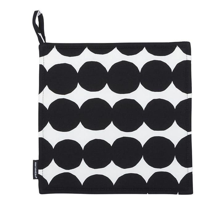 Agarrador Räsymatto, negro-blanco Marimekko