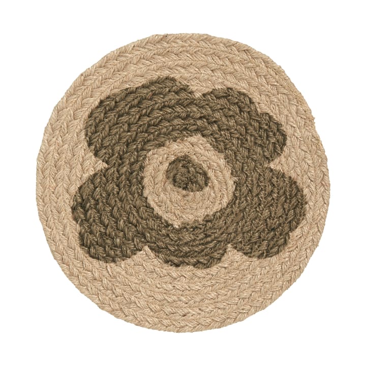 Agarrador Unikko yute Ø25 cm - Beige-verde - Marimekko