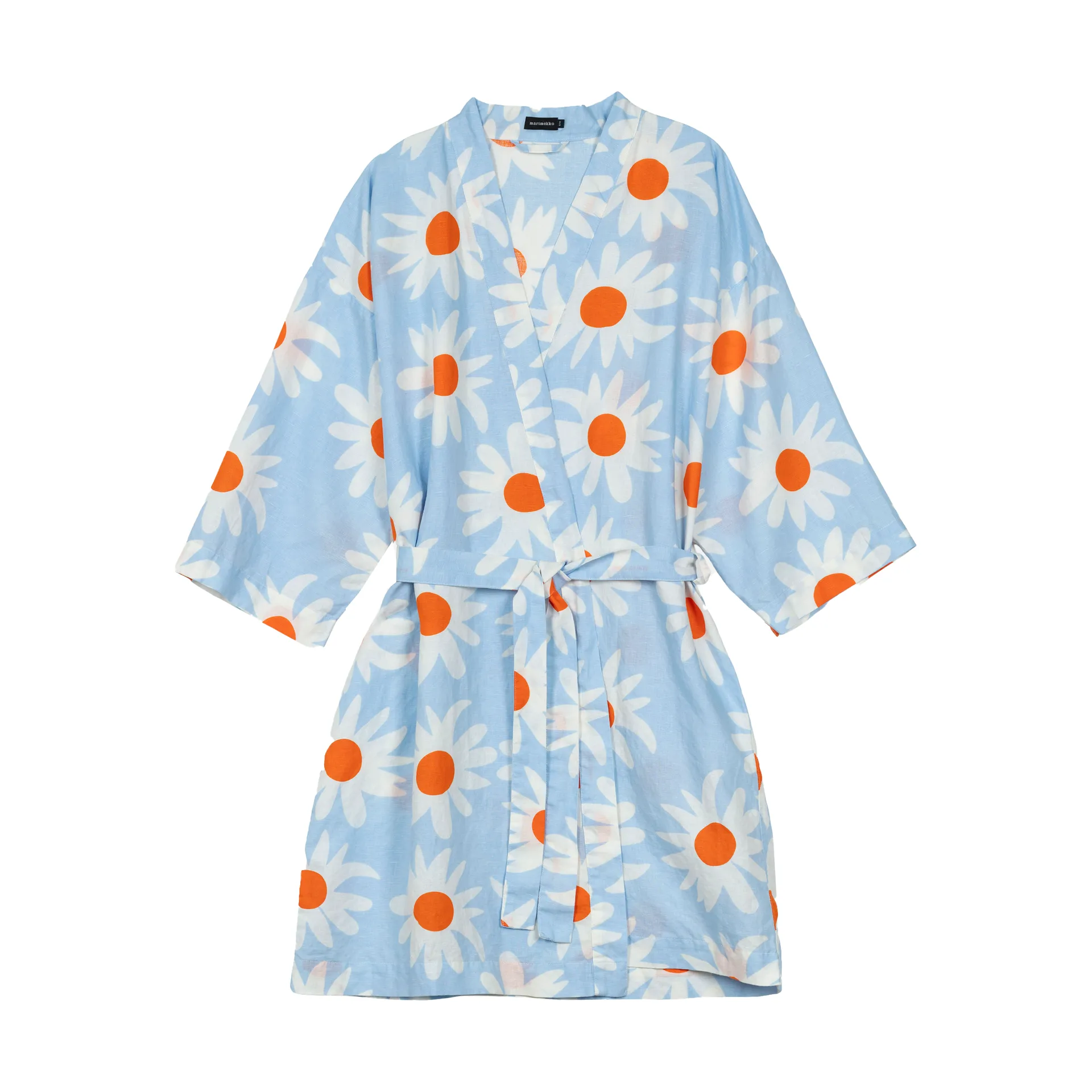 Albornoz Rakastaa ei rakasta, Orange-Off-white-light blue Marimekko
