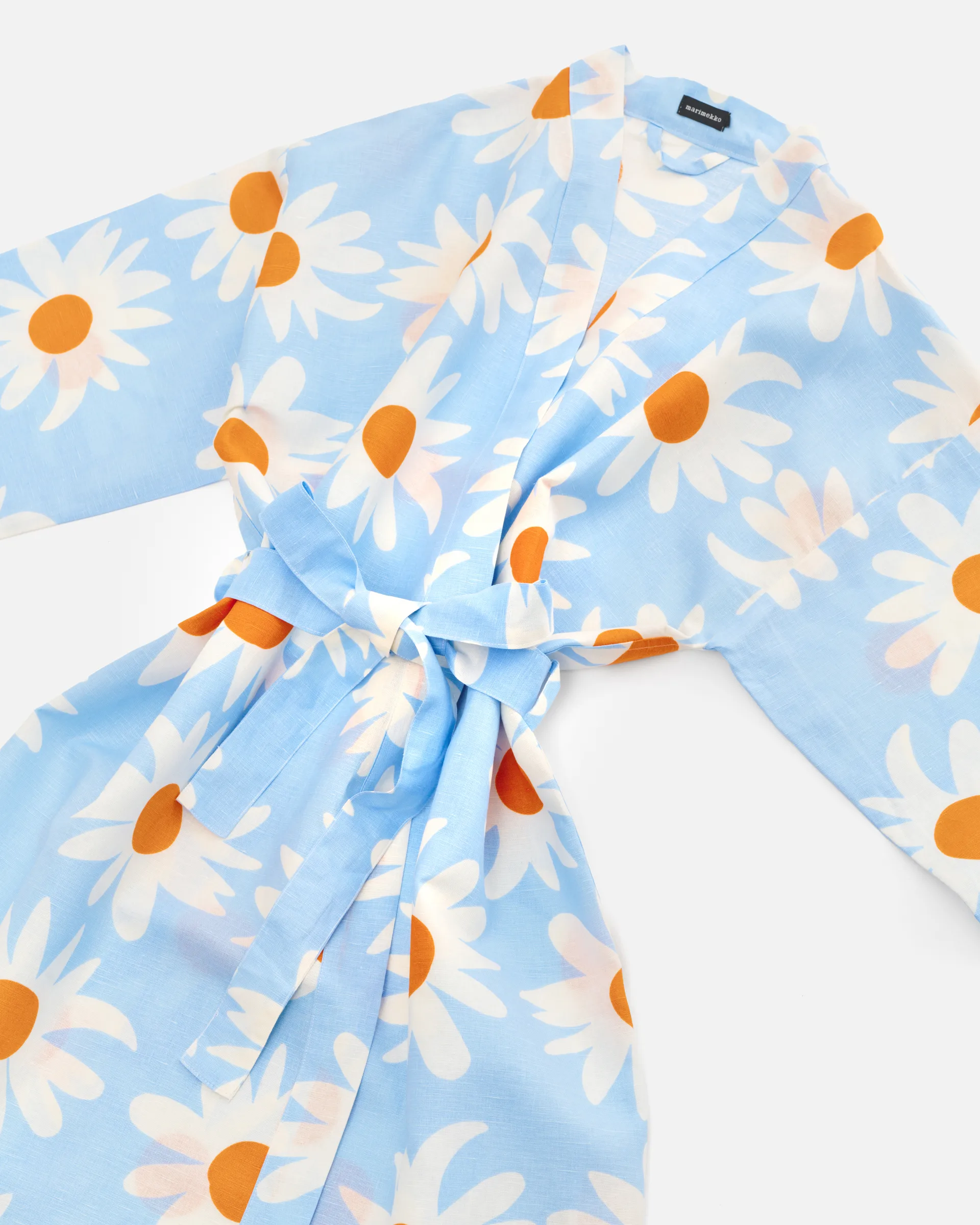 Albornoz Rakastaa ei rakasta, Orange-Off-white-light blue Marimekko