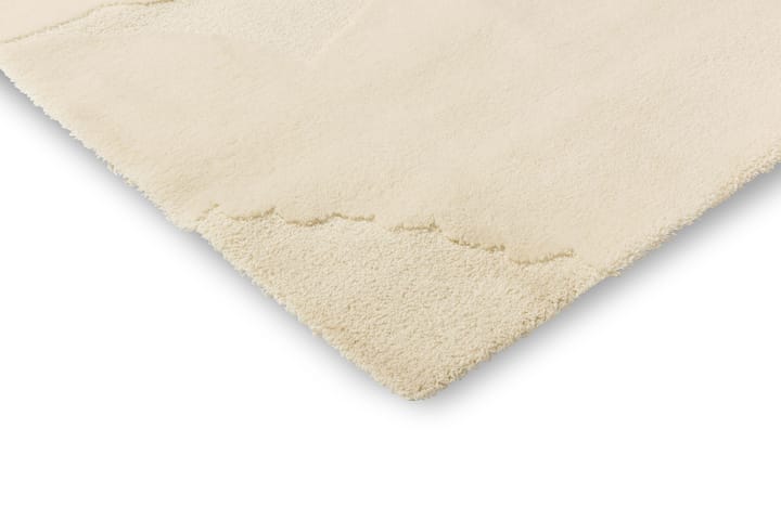 Alfombra de lana Iso Unikko, Natural White, 140x200 cm Marimekko