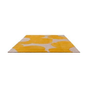 Alfombra de lana Iso Unikko - Yellow, 140x200 cm - Marimekko