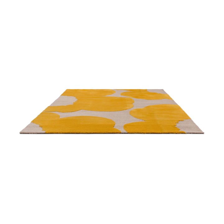 Alfombra de lana Iso Unikko - Yellow, 200x300 cm - Marimekko