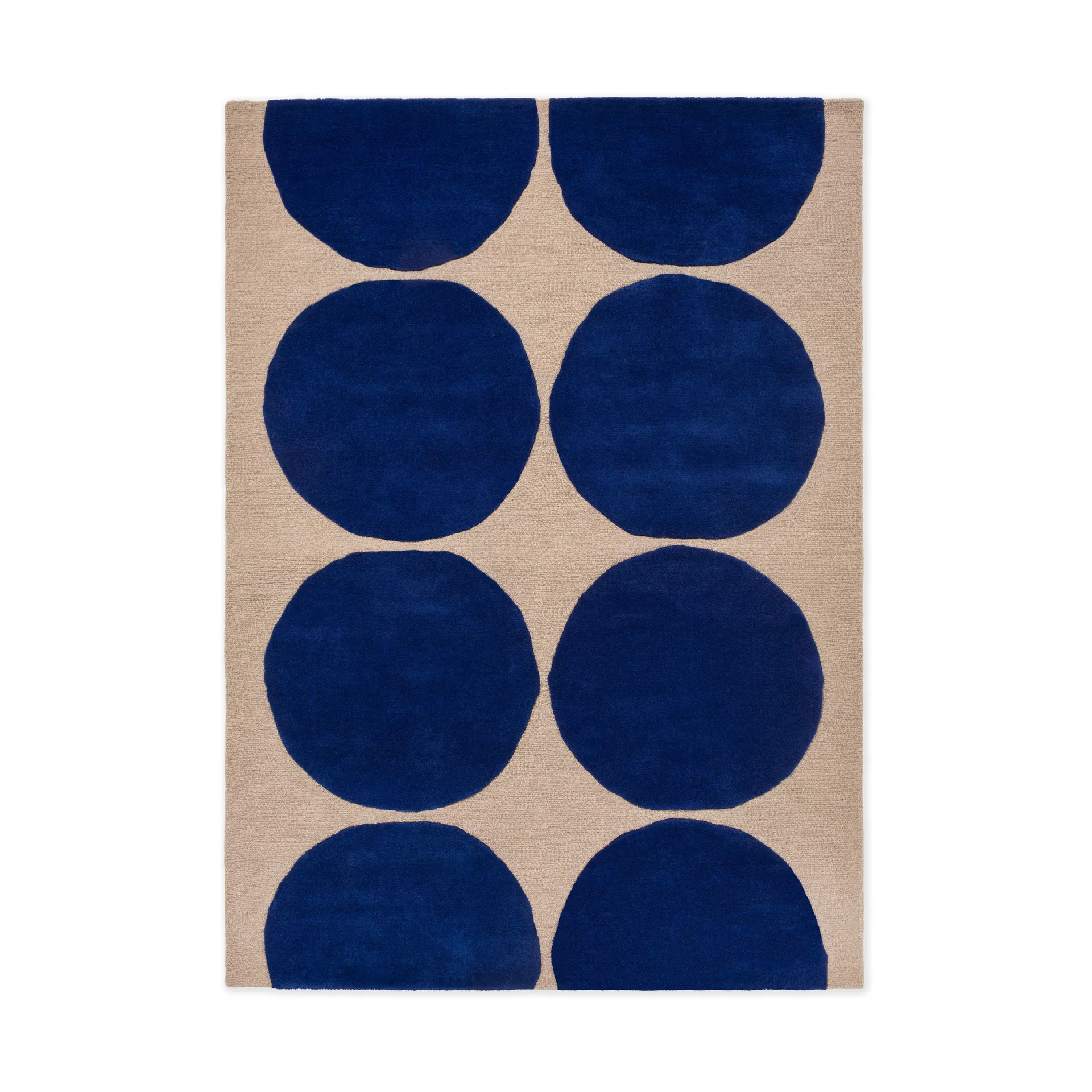 Alfombra de lana Isot Kivet, Blue, 140x200 cm Marimekko
