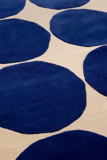 Alfombra de lana Isot Kivet - Blue, 140x200 cm - Marimekko