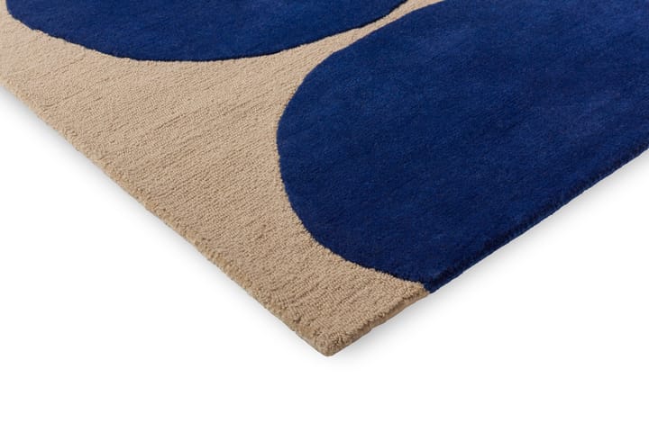 Alfombra de lana Isot Kivet - Blue, 250x350 cm - Marimekko