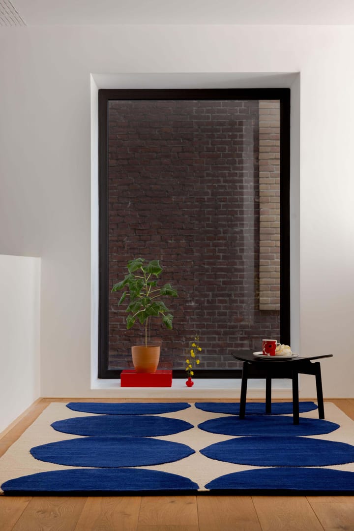 Alfombra de lana Isot Kivet, Blue, 250x350 cm Marimekko