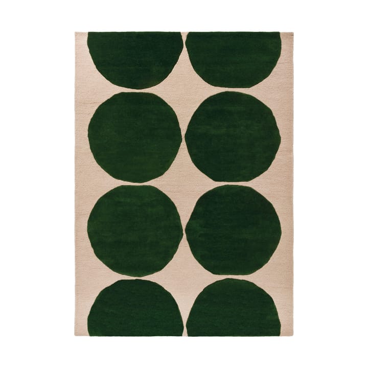 Alfombra de lana Isot Kivet - Green, 140x200 cm - Marimekko