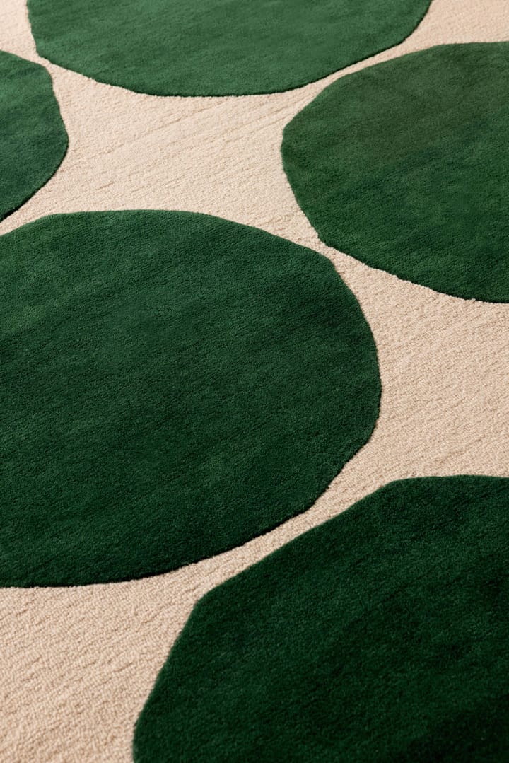 Alfombra de lana Isot Kivet, Green, 140x200 cm Marimekko