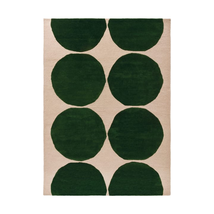 Alfombra de lana Isot Kivet - Green, 170x240 cm - Marimekko