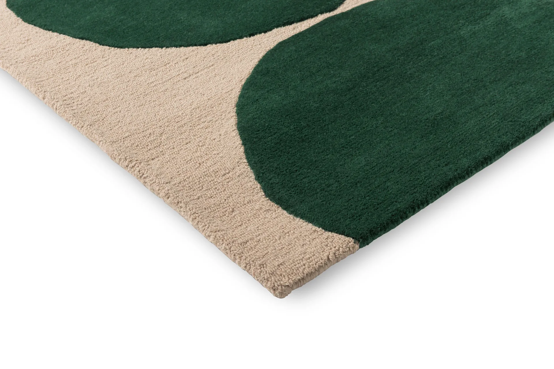 Alfombra de lana Isot Kivet, Green, 170x240 cm Marimekko