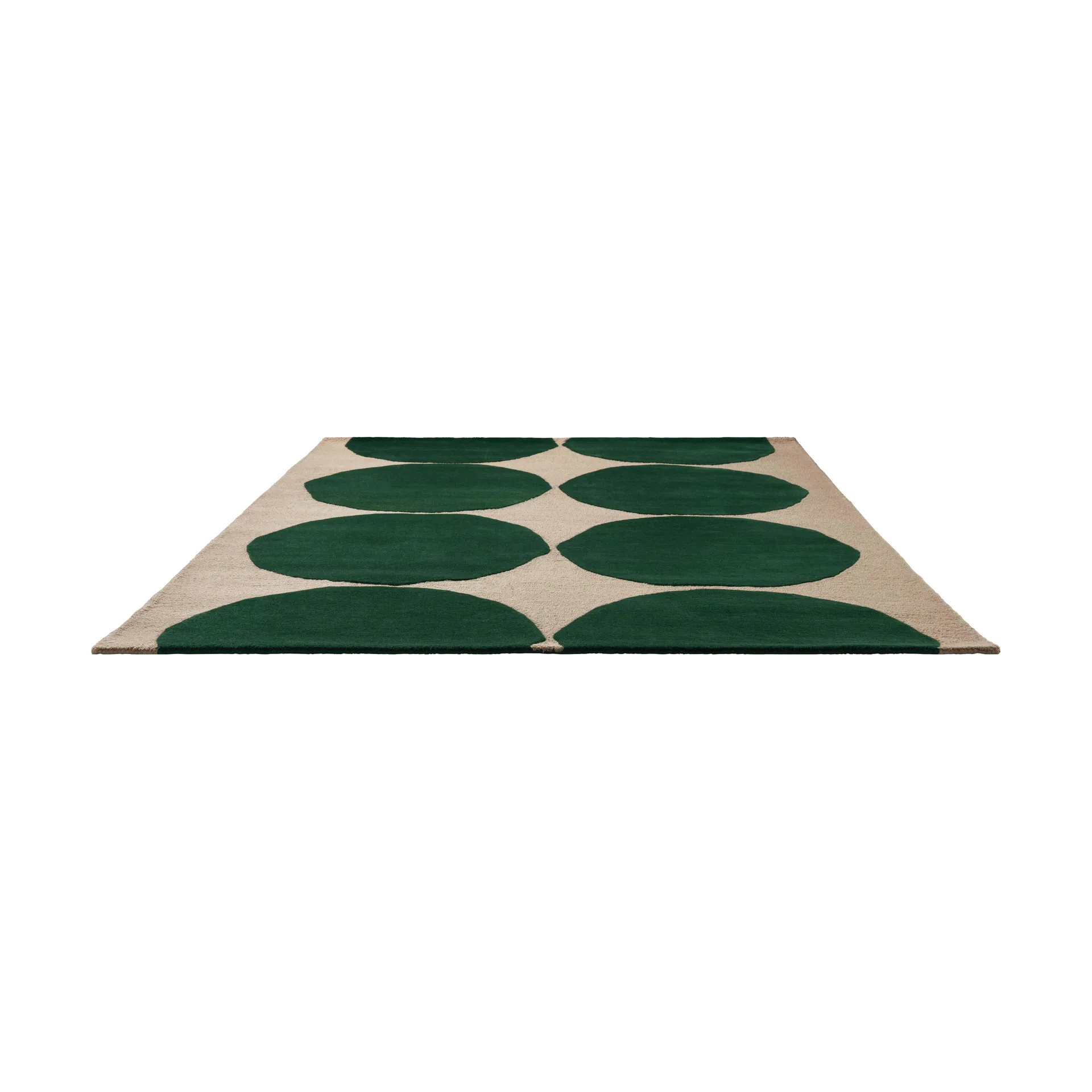 Alfombra de lana Isot Kivet, Green, 200x280 cm Marimekko