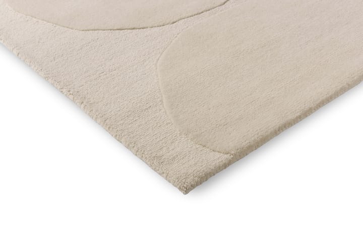 Alfombra de lana Isot Kivet, Natural White, 140x200 cm Marimekko