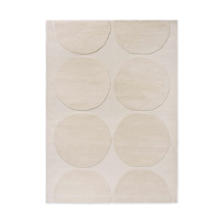 Alfombra de lana Isot Kivet - Natural White, 170x240 cm - Marimekko