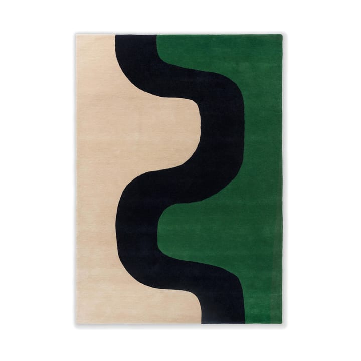 Alfombra de lana Seireeni - Green, 140x200 cm - Marimekko