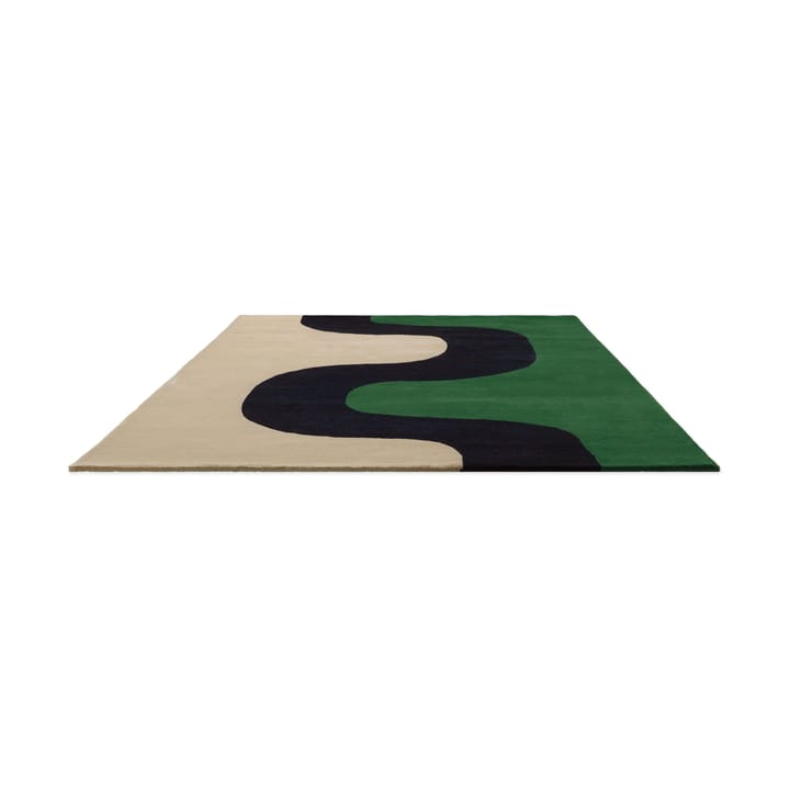Alfombra de lana Seireeni, Green, 250x350 cm Marimekko
