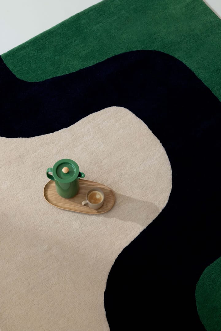 Alfombra de lana Seireeni, Green, 250x350 cm Marimekko
